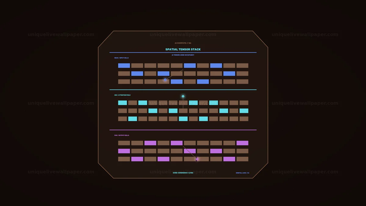 Watermarked thumbnail for AI Computational Status Display HUD Seamless Loop
