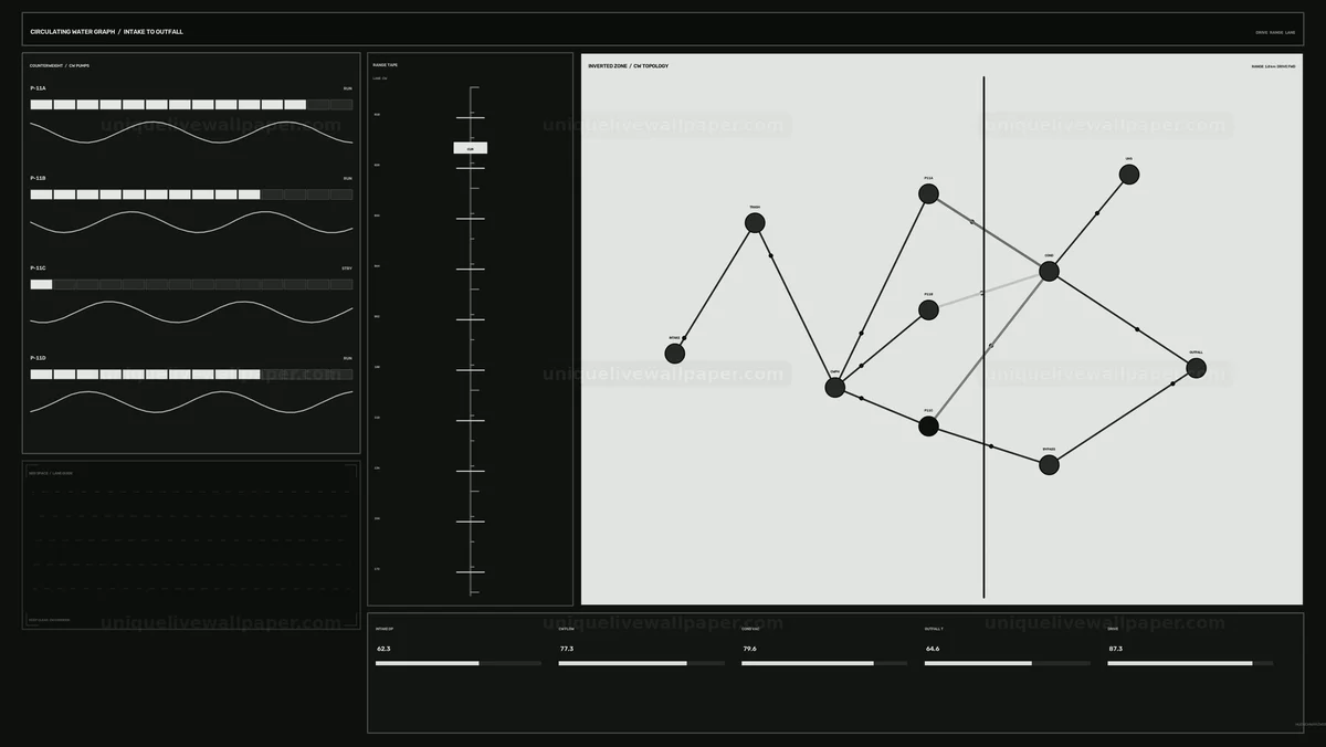 Industrial Water Network Monitoring HUD Seamless Loop