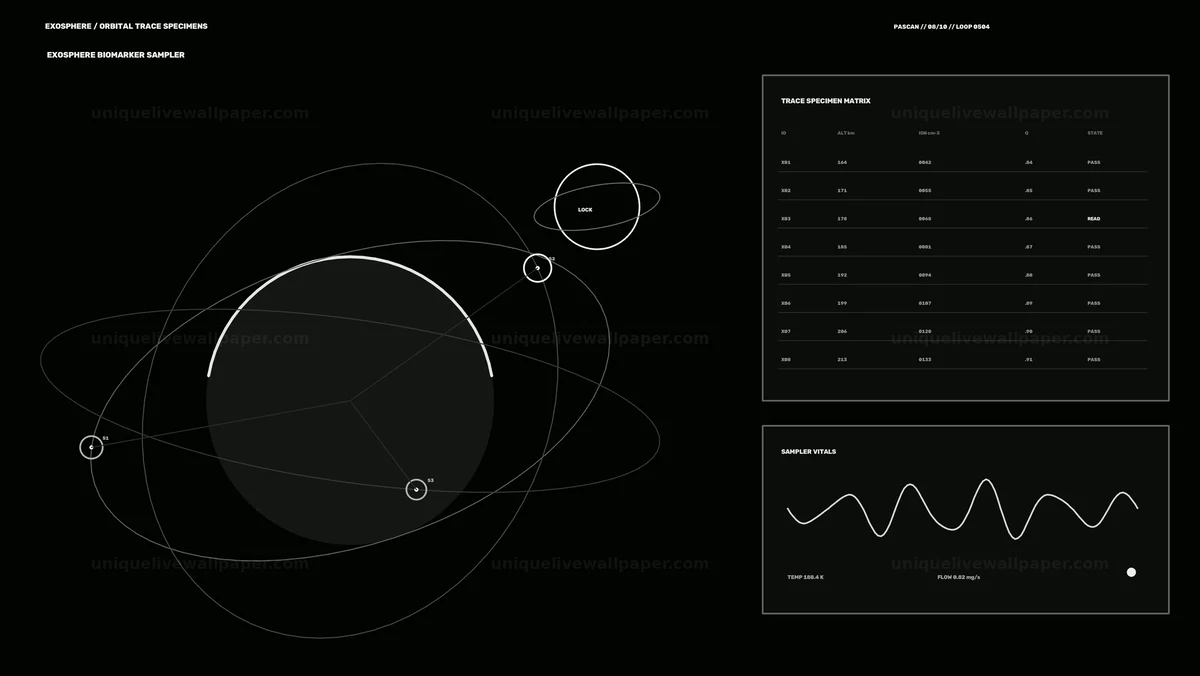 Planetary Atmosphere Scanner HUD Seamless Loop