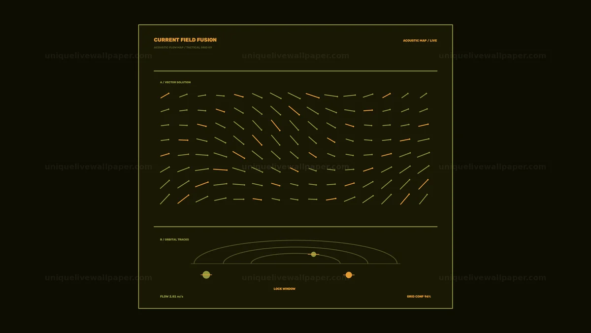 Acoustic Mapping HUD Vector Field Seamless Loop