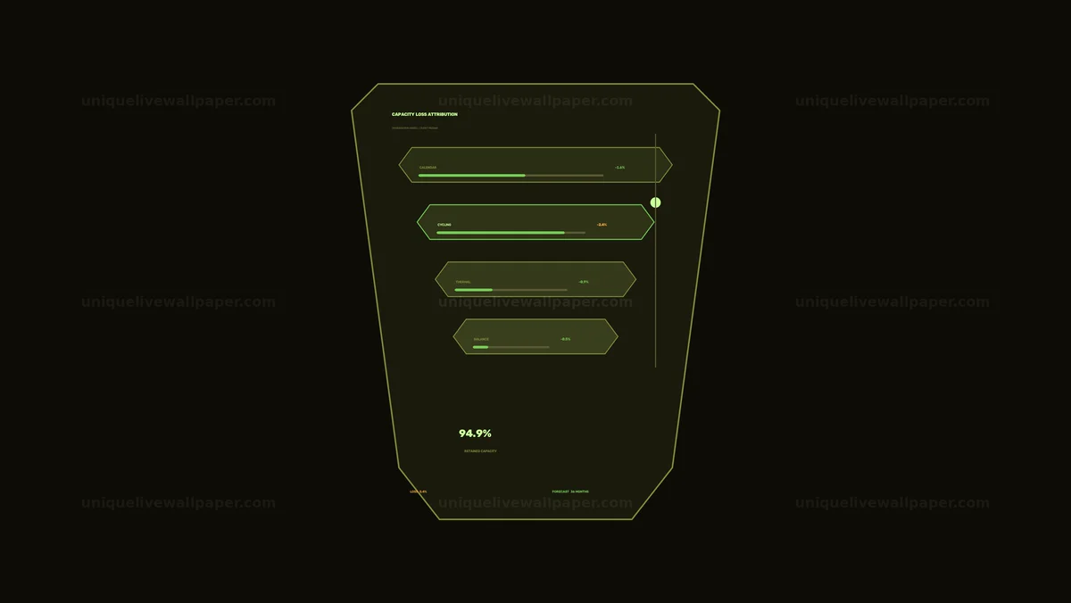 Watermarked thumbnail for Battery Storage Analytics HUD Seamless Loop