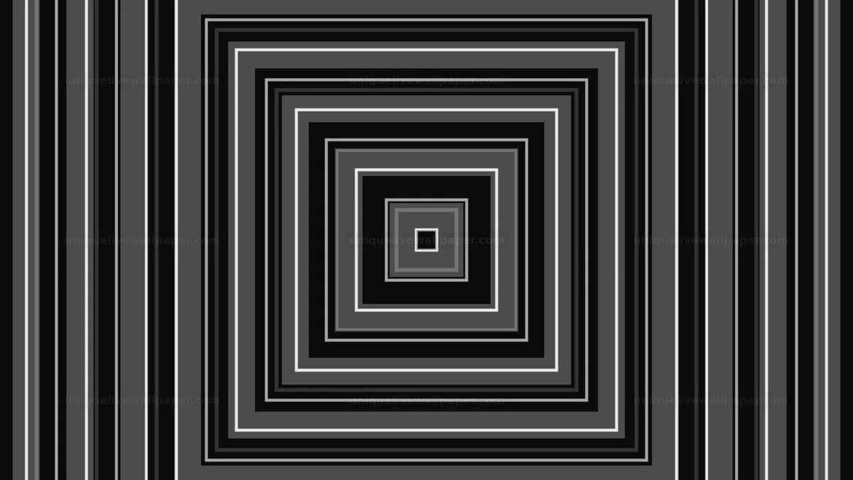 Black and White Concentric Square Background Seamless Loop