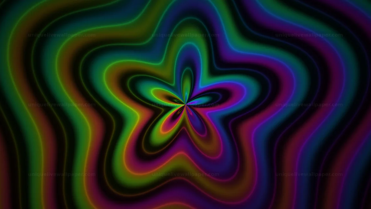 Colorful Radial Distortion Background Seamless Loop
