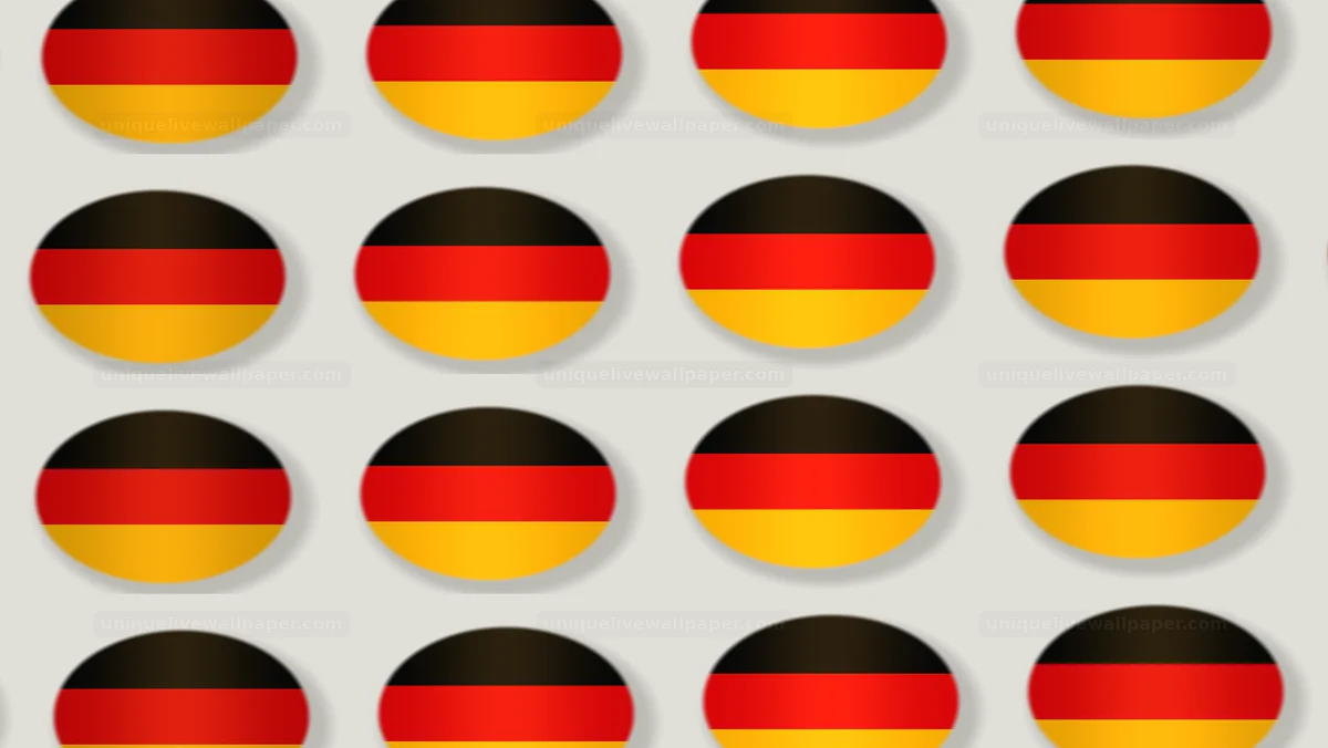 German Flag Geometric Stripe Pattern Seamless Loop