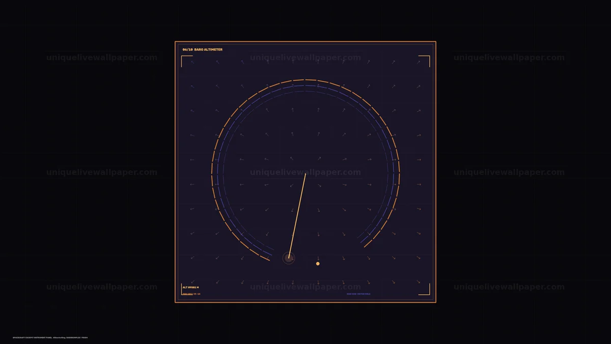 Watermarked thumbnail for Spacecraft Cockpit Altimeter HUD Seamless Loop
