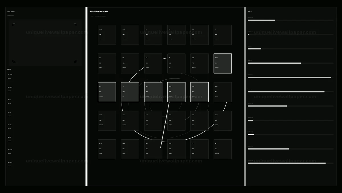 Aircraft Carrier Aircraft Queue Dashboard HUD Seamless Loop