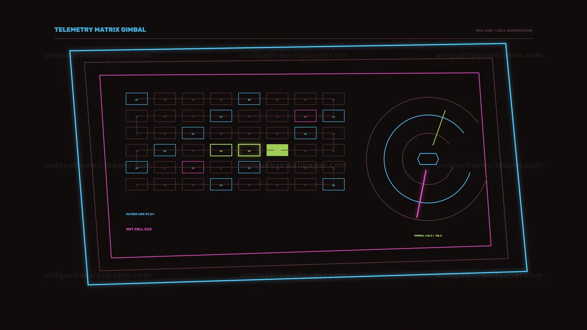 Watermarked thumbnail for Battery Cell Status HUD Animation Seamless Loop