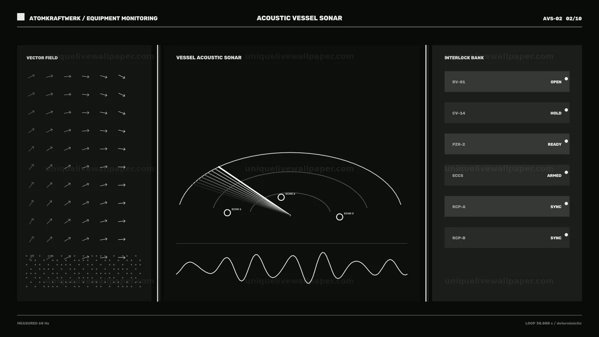 Nuclear Reactor Equipment Monitoring HUD Seamless Loop