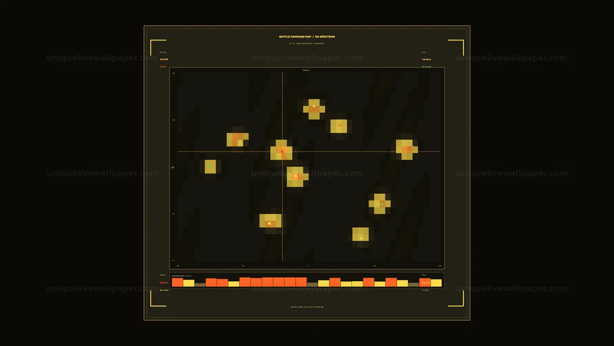 Watermarked thumbnail for Battle Command Map Tactical HUD Seamless Loop