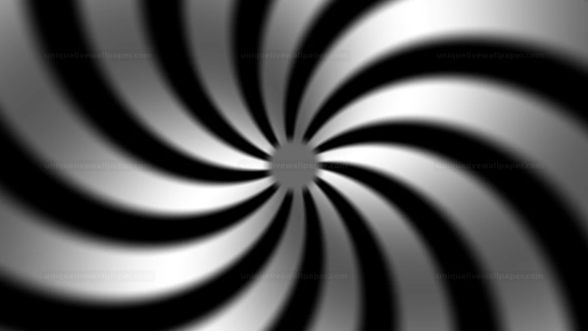 Watermarked thumbnail for Black and White Vortex Radial Background Seamless Loop