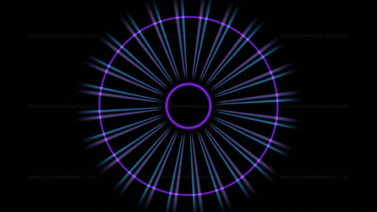 Dark Neon Mandala Background Seamless Loop