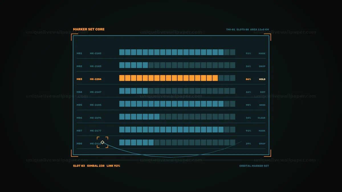 Digital Target Marker Interface HUD Seamless Loop