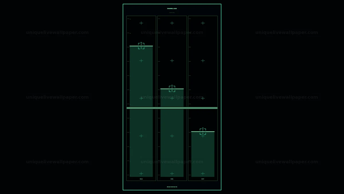 Watermarked thumbnail for Defense Network Channel Load HUD Seamless Loop