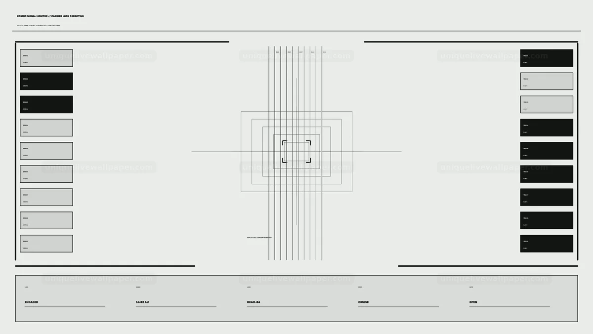 Cosmic Signal Monitoring HUD Seamless Loop