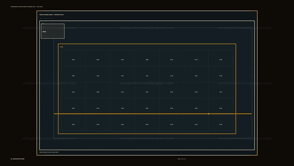 Government Accountability Warning Grid HUD Seamless Loop