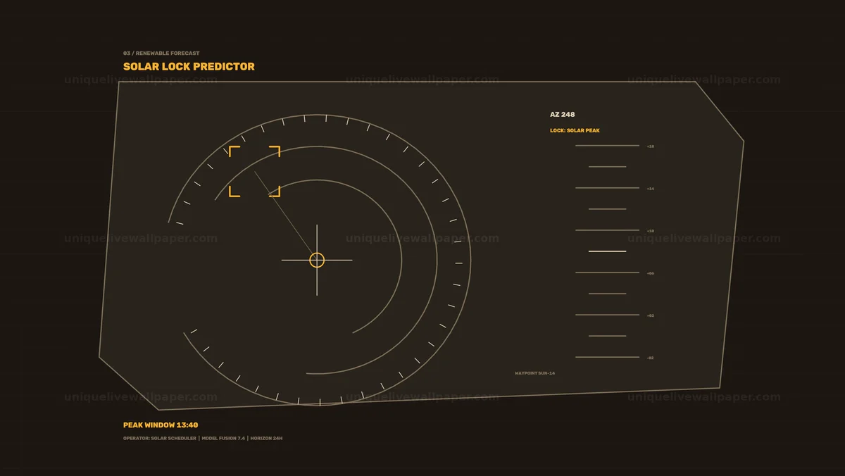 Renewable Energy Forecast Display Seamless Loop