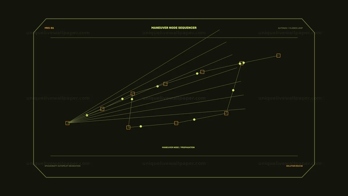 Spacecraft Autopilot Navigation HUD Seamless Loop