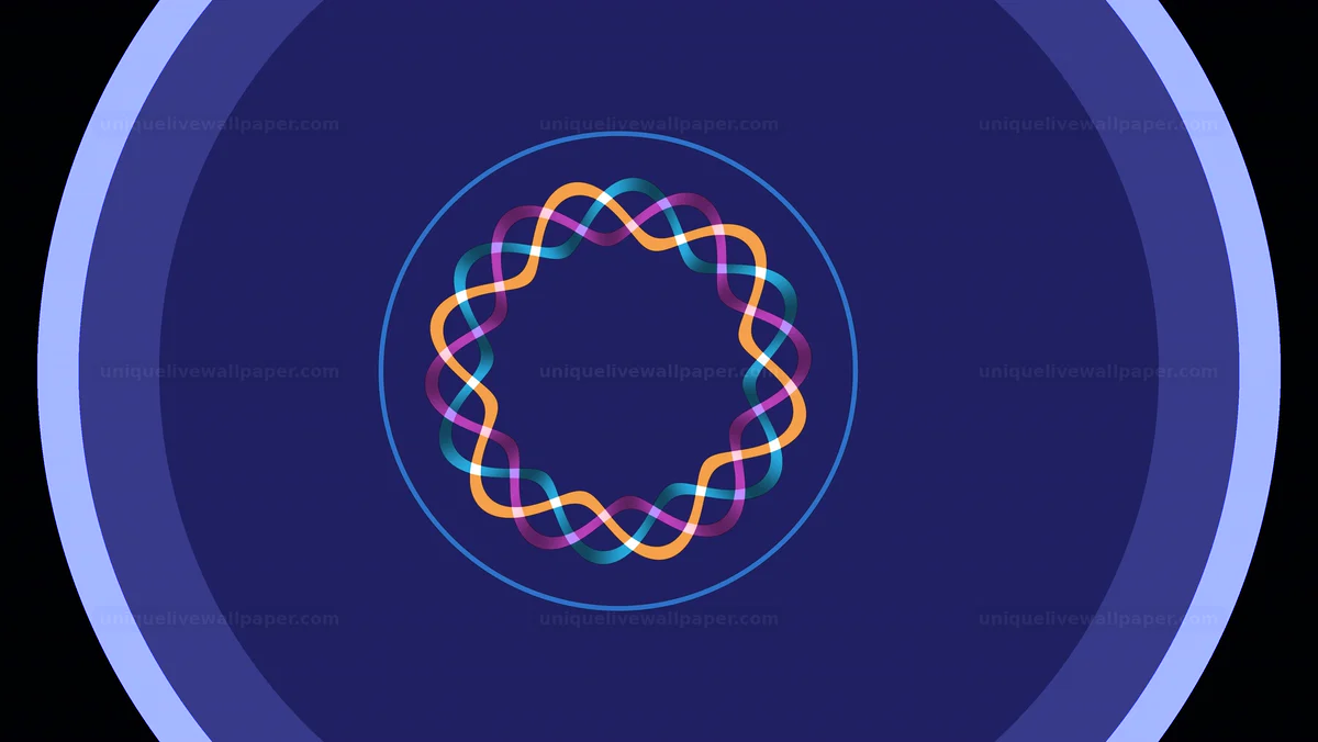 Abstract Mandala Ripple Animation Seamless Loop
