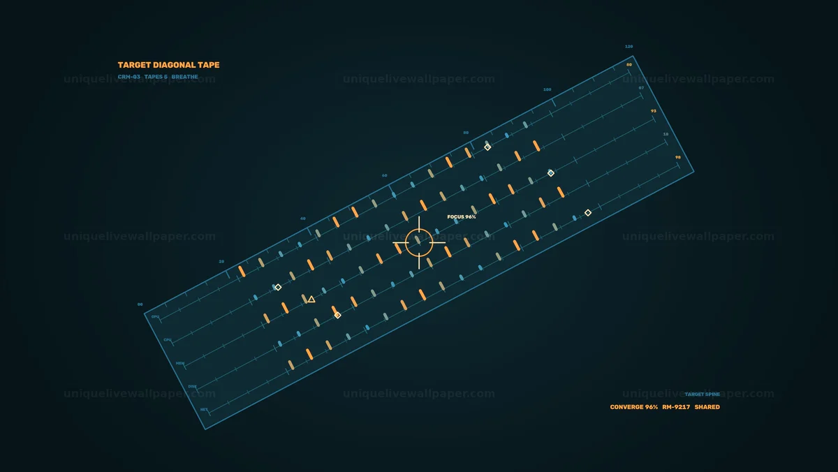 AI Compute Resource Monitor HUD Seamless Loop