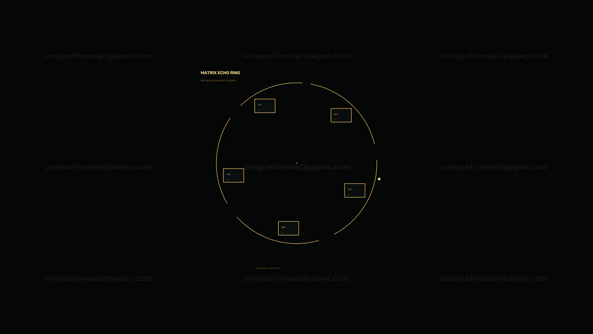 Circular Data Dashboard HUD Seamless Loop