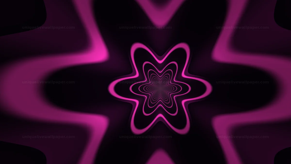 Dark Neon Tunnel with Copy Space Seamless Loop