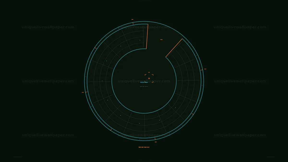 Precision Target Search Radar HUD Seamless Loop