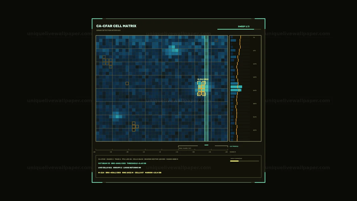 Sonar Detection Interface Seamless Loop