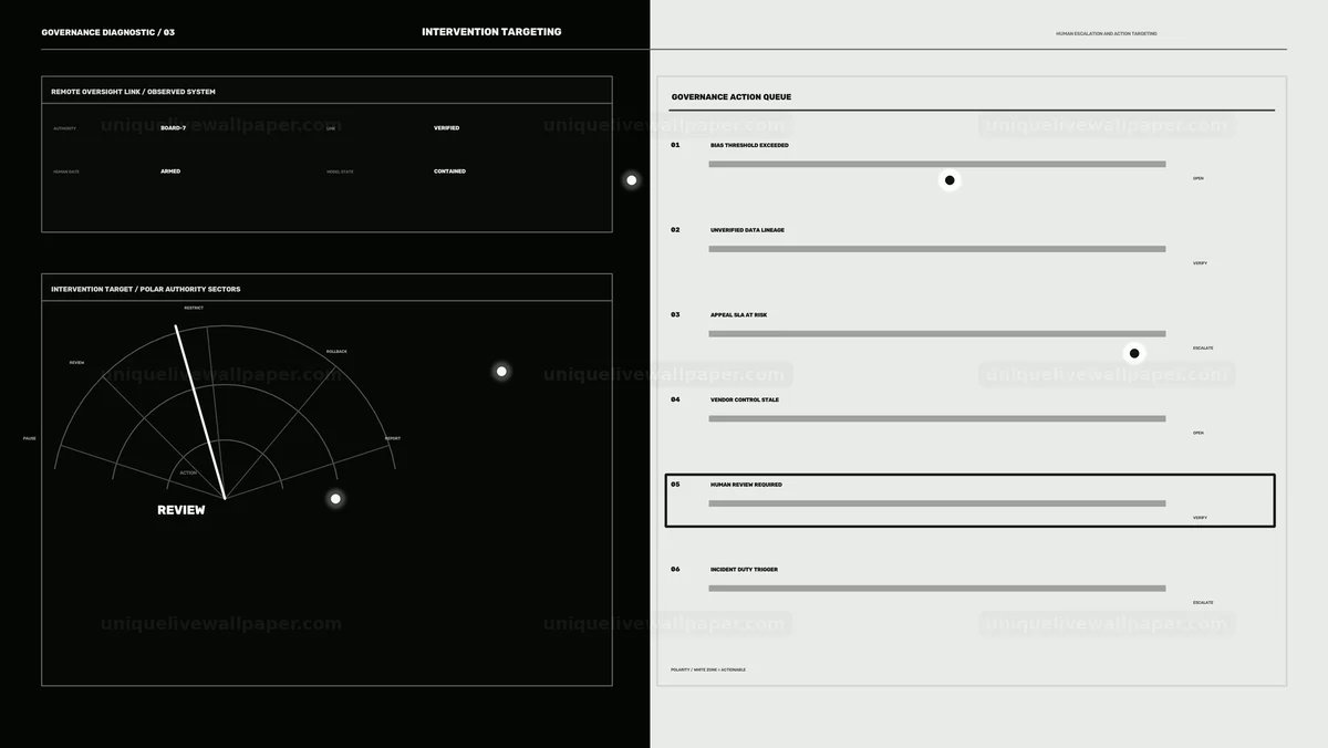 AI Governance Diagnostic Screen Seamless Loop