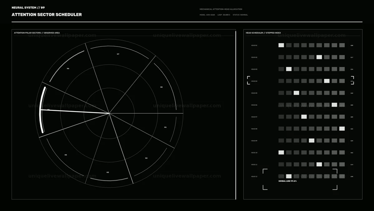 Watermarked thumbnail for AI Neural Network Status Display Seamless Loop