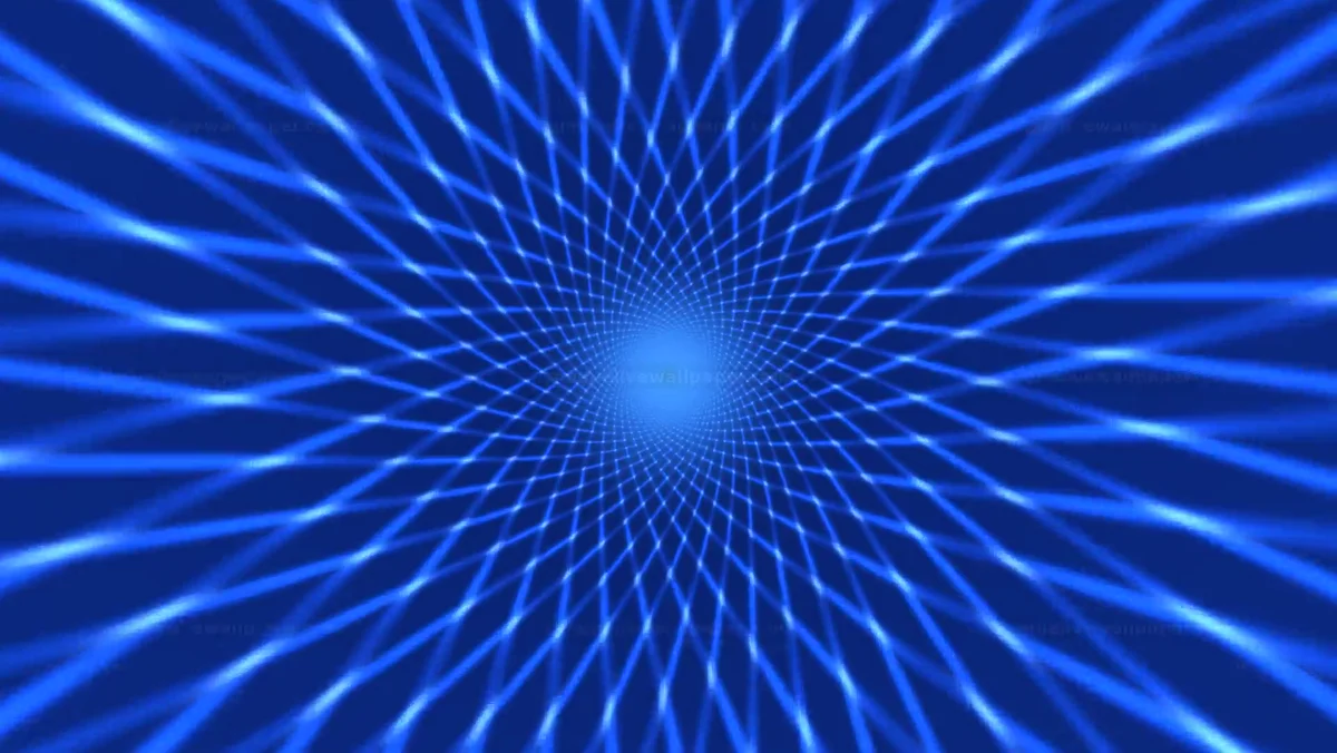 Electric Blue Wormhole Grid Seamless Loop