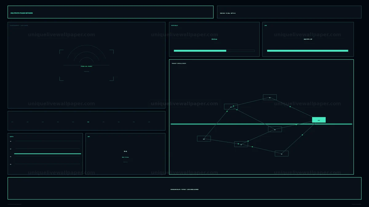 Network Monitoring HUD Seamless Loop