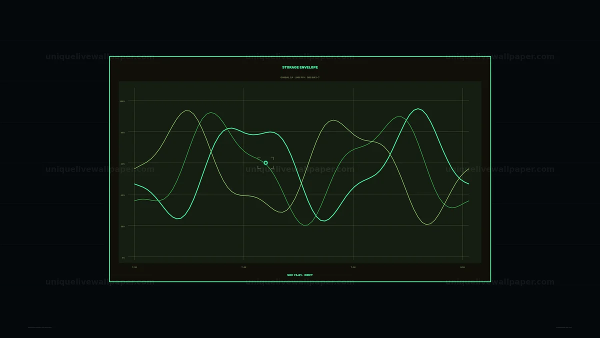 Renewable Energy Storage HUD Seamless Loop