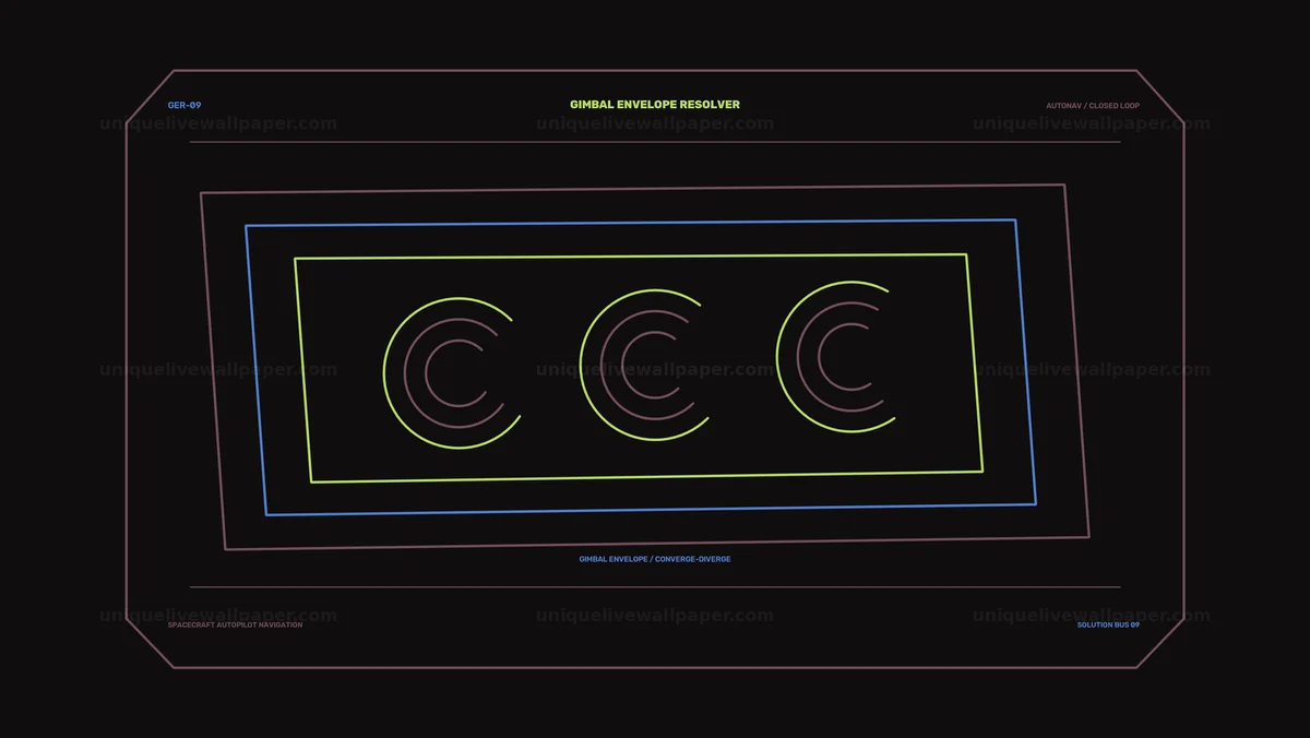 Spacecraft Autopilot Navigation HUD Seamless Loop