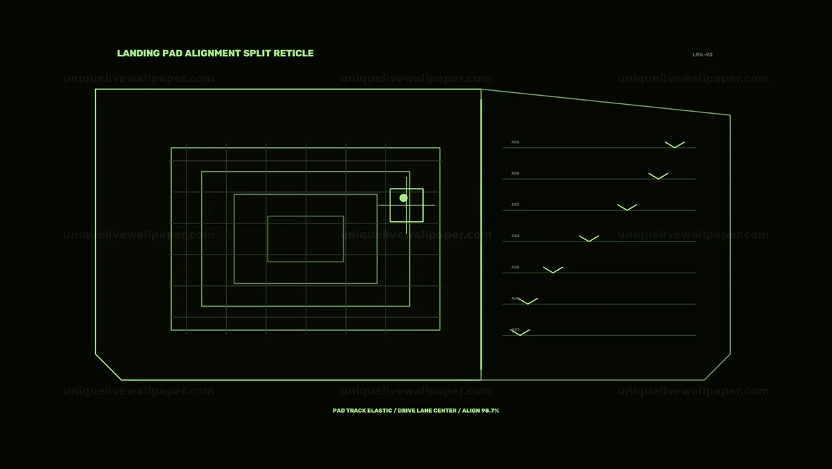 Watermarked thumbnail for Spacecraft Landing Guidance Display Seamless Loop