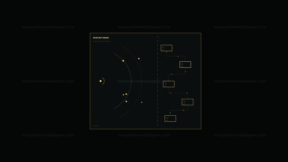Watermarked thumbnail for Futuristic Radar Network HUD Seamless Loop