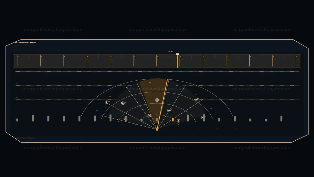 Radial Data Visualization HUD Seamless Loop