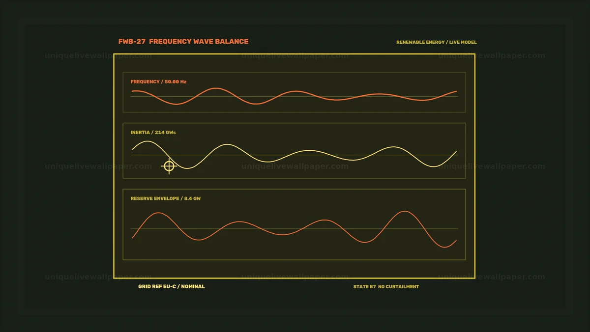 Renewable Energy Grid Visualization HUD Seamless Loop