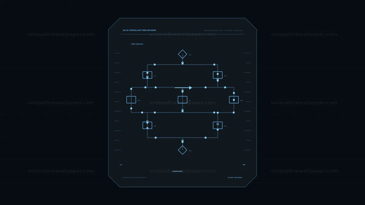 Spacecraft Propulsion Diagnostics HUD Seamless Loop