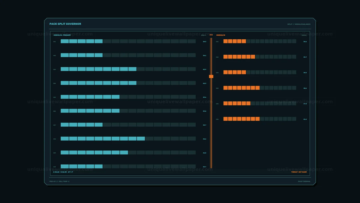 Battery Cell Temperature Dashboard Seamless Loop