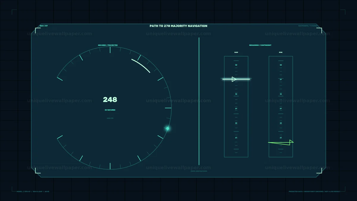 Election Forecast Dashboard Majority Path Seamless Loop