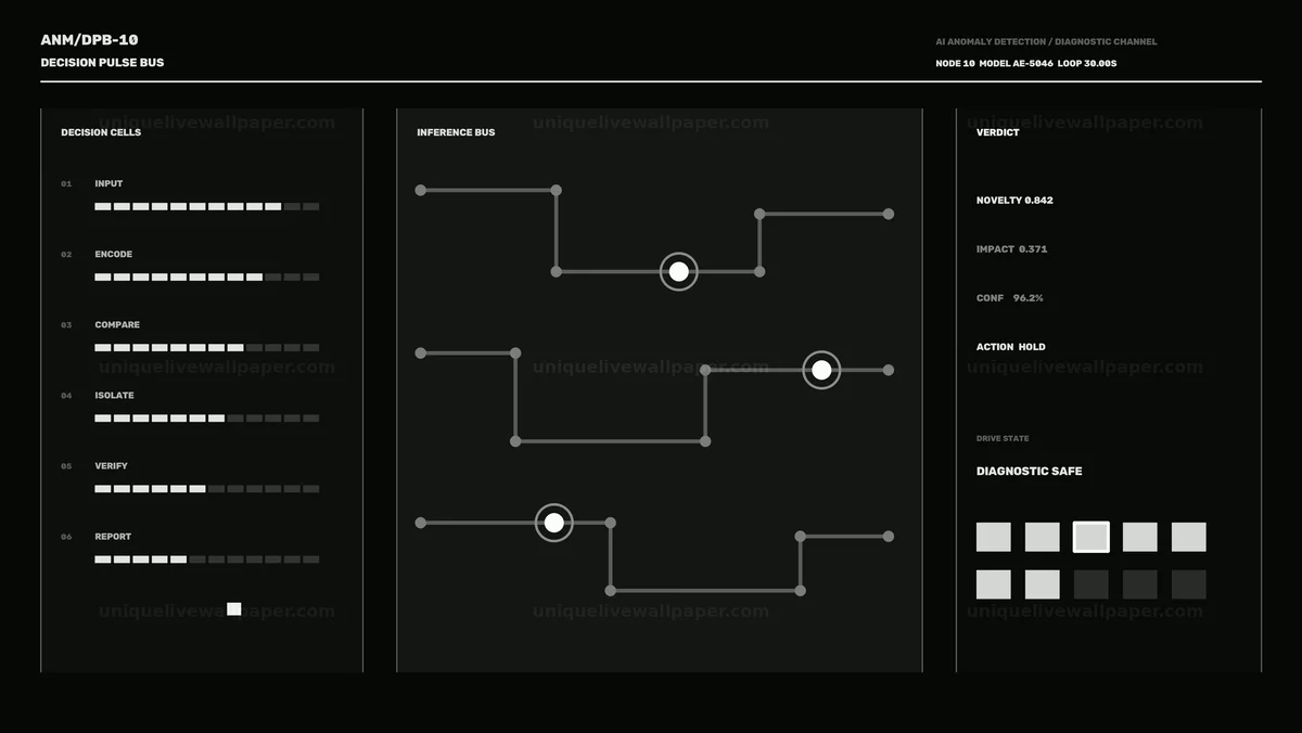 AI Anomaly Detection Diagnostic HUD Seamless Loop