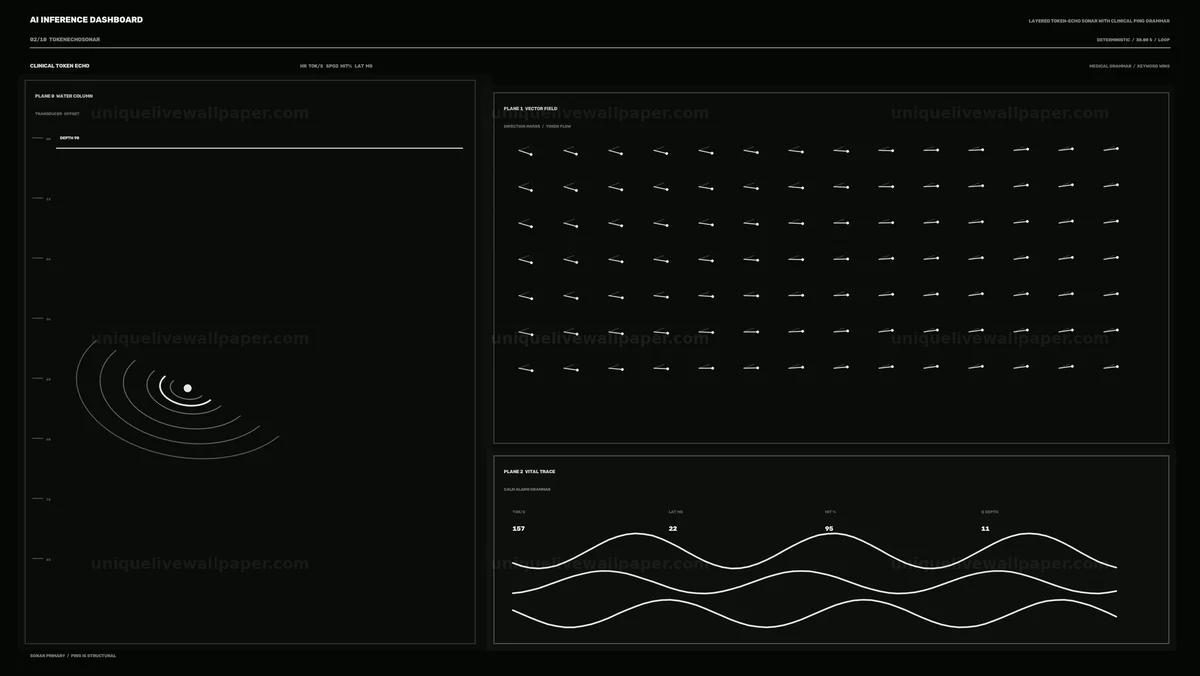 Watermarked thumbnail for AI Inference Dashboard Vital Traces Seamless Loop