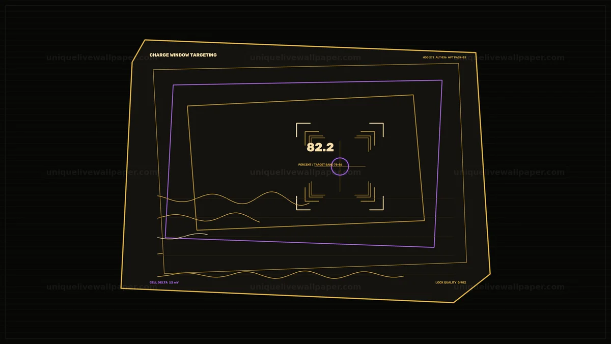 Battery Capacity Meter HUD Seamless Loop