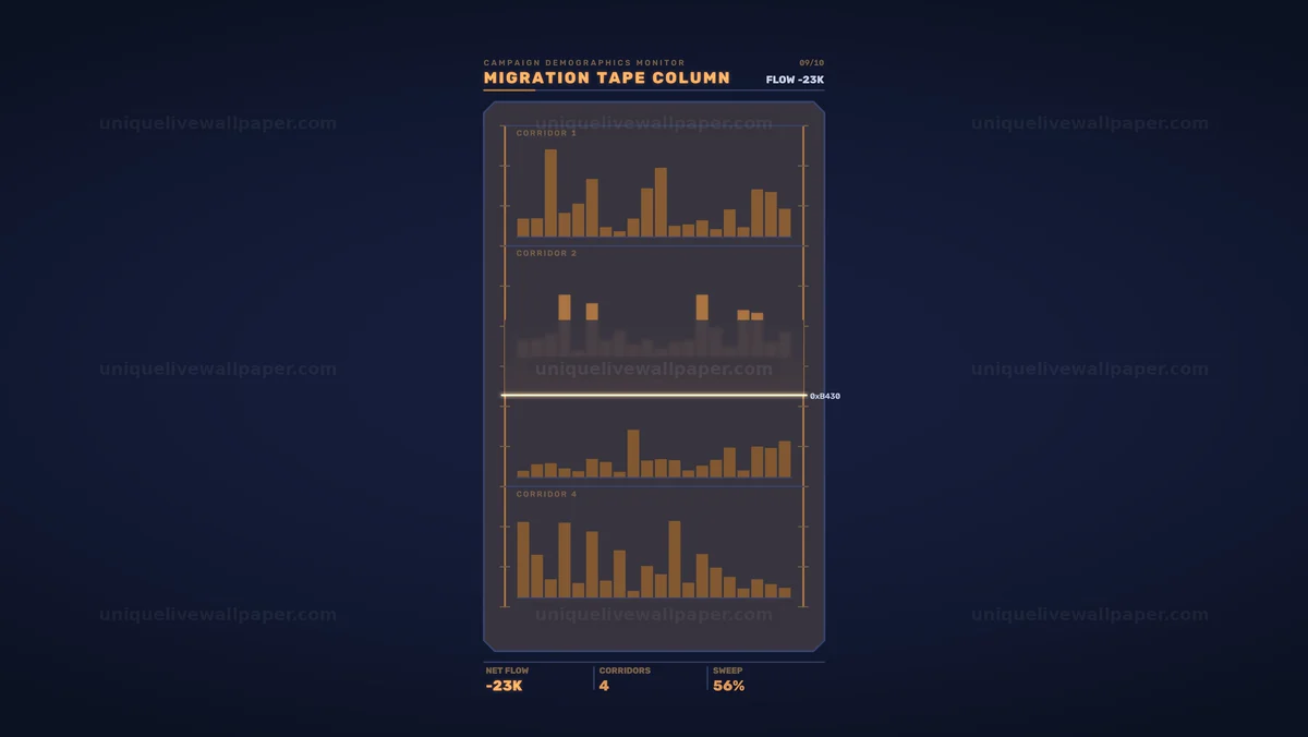Campaign Demographics Monitor HUD Seamless Loop