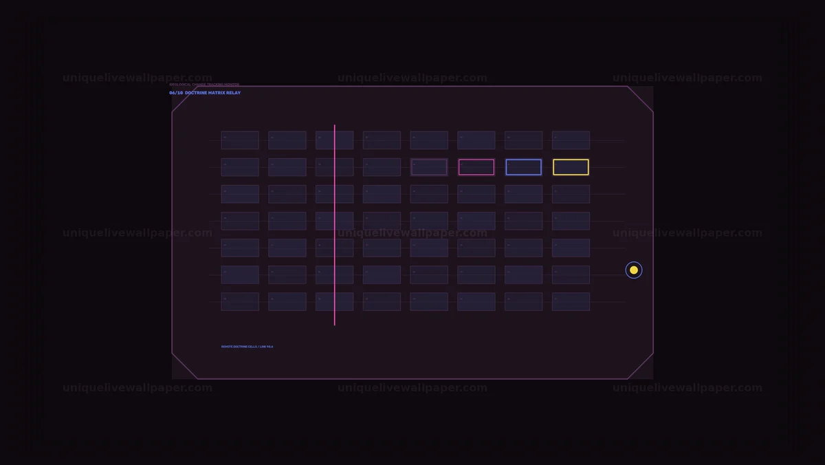 Ideological Change Tracking Monitor HUD Seamless Loop