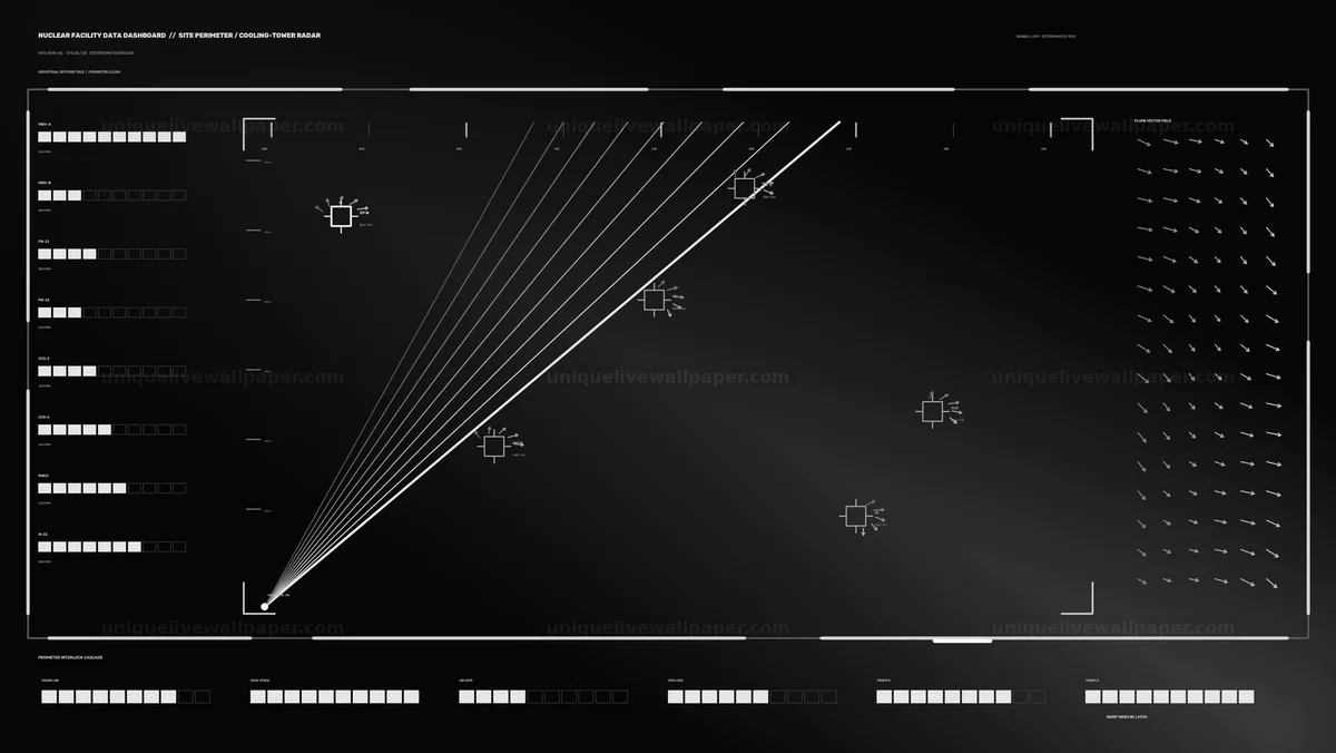 Nuclear Facility Data Dashboard HUD Seamless Loop