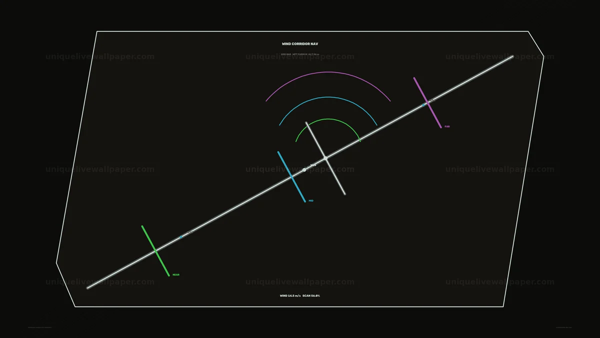 Watermarked thumbnail for Renewable Energy Wind Corridor HUD Seamless Loop