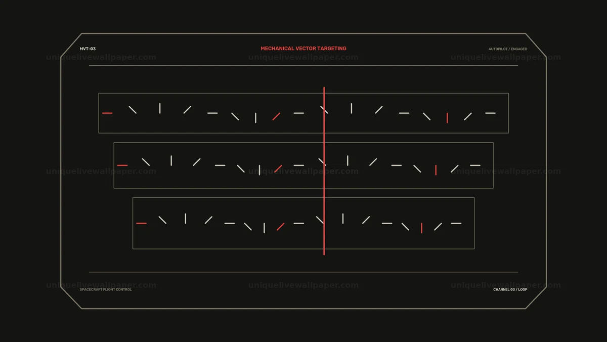 Spacecraft Autopilot Dashboard Seamless Loop