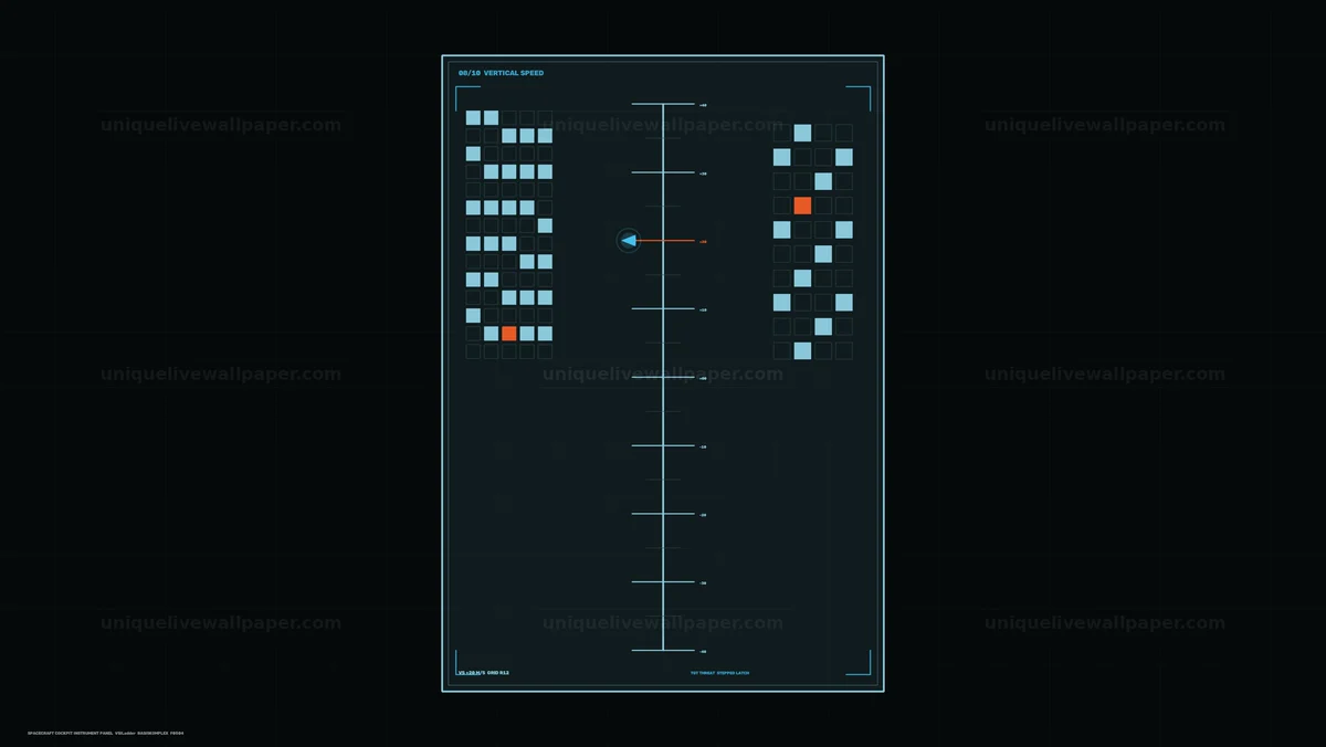 Watermarked thumbnail for Spacecraft Cockpit Vertical Speed HUD Seamless Loop