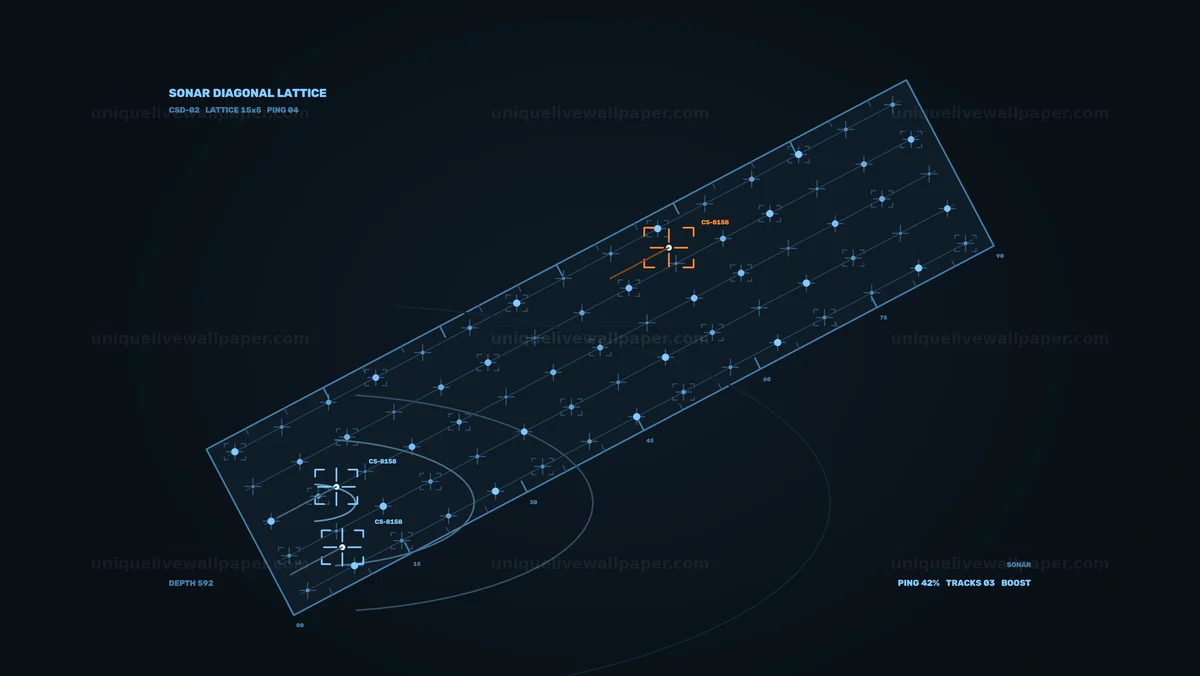 Sonar Target Tracking HUD Seamless Loop